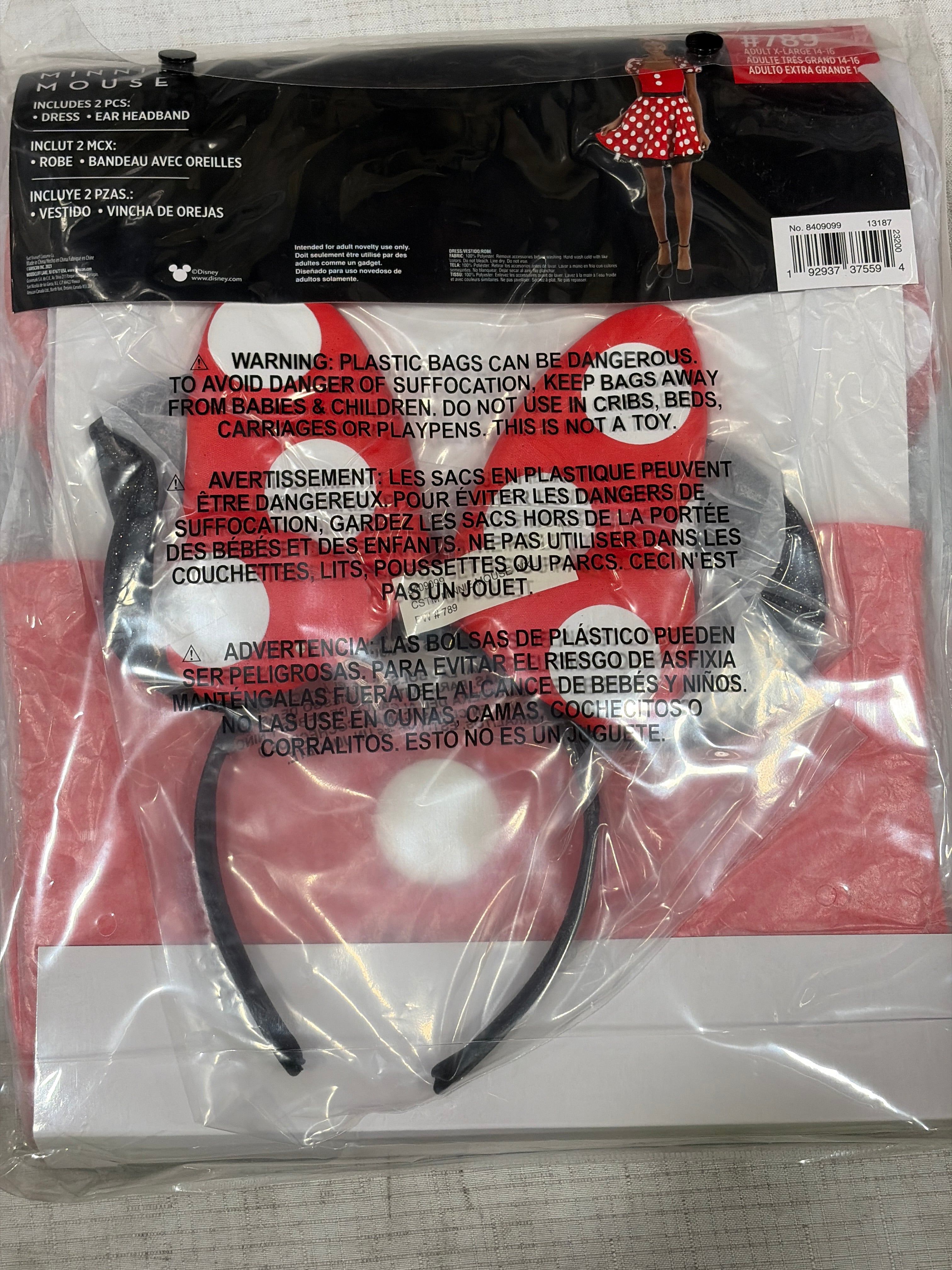 Women's Classic Minnie Mouse Halloween Costume