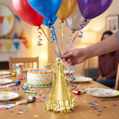 Elegant Gold Party Balloon Weight Hat