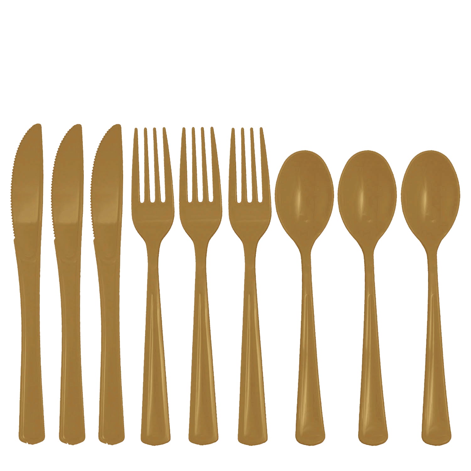 Gold Cutlery Combo Pack - 24 Ct.