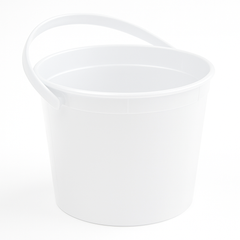 White Plastic Party Favor Bucket