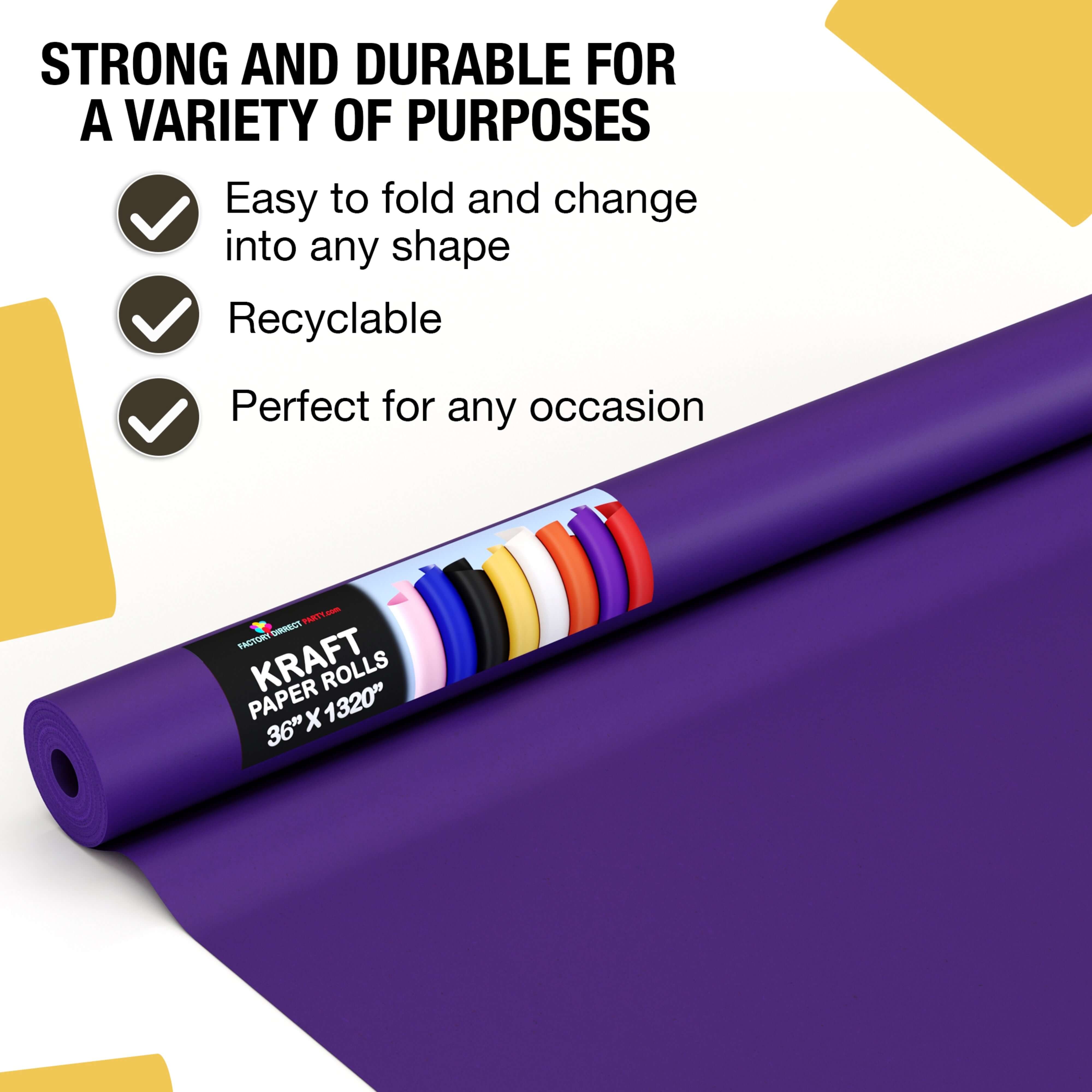 36 x 110' Kraft Paper Roll | Purple