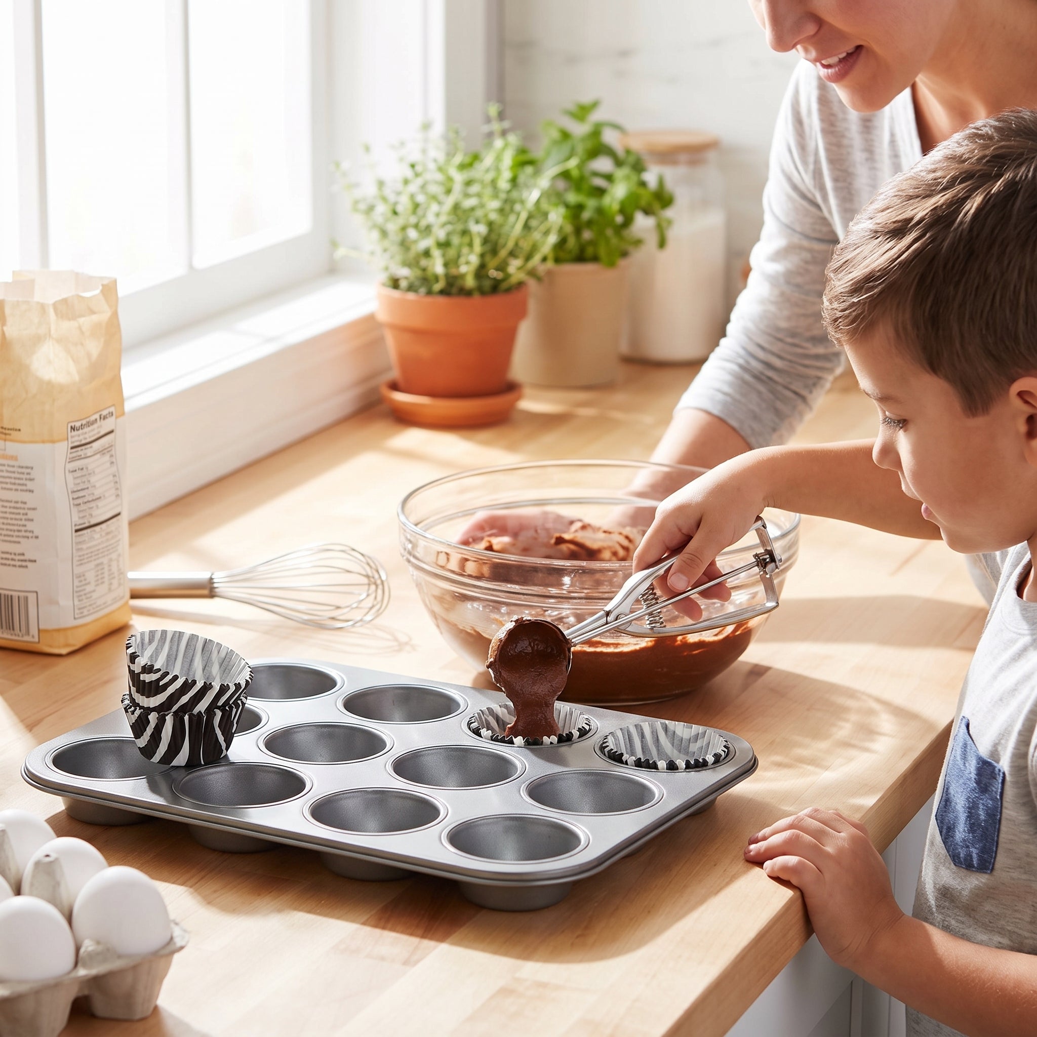Mini Zebra Print Baking Cups