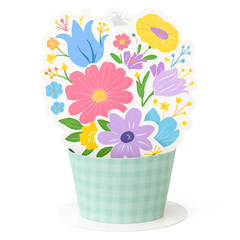 Spring Floral Paper Pop-Up Centerpiece
