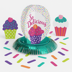Colorful Sprinkles Cupcake Table Decorating Kit ‚Äì 23-Piece Set