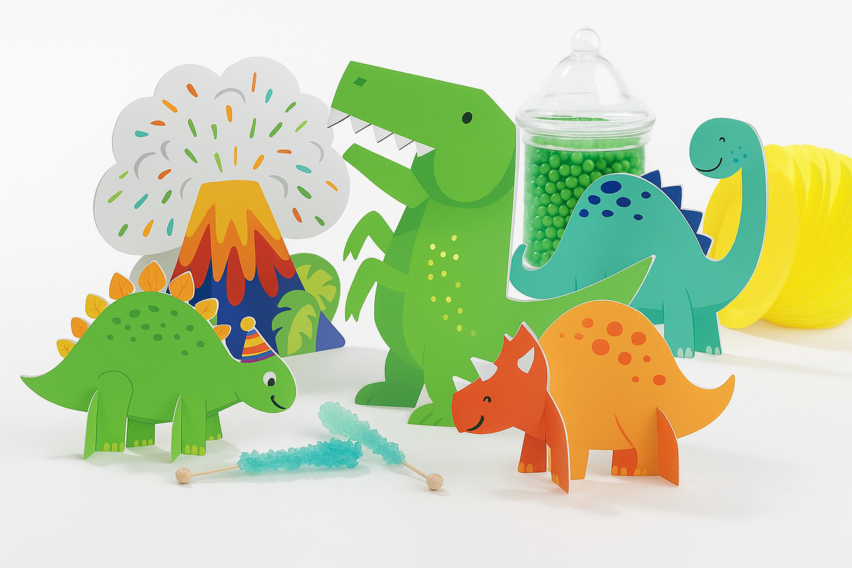 Dino-Mite Dinosaur Table Decorating Kit for Baby's First Birthday