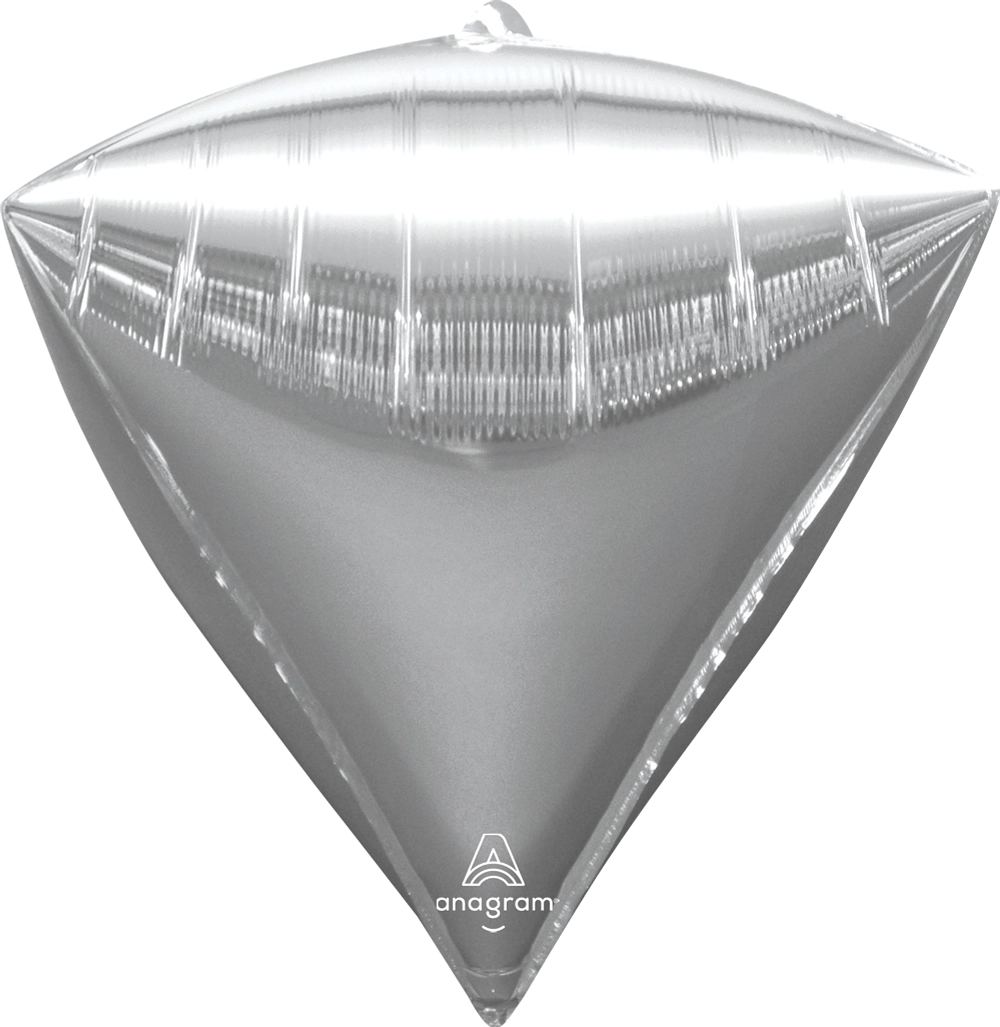 Silver Diamond Shape Foil Balloon