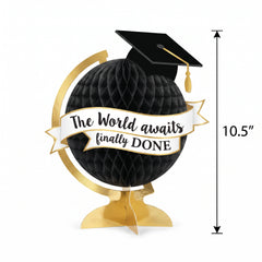 Graduation Globe Honeycomb Centerpiece