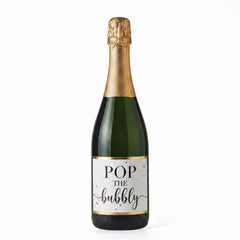 Jumbo "Pop The Bubbly" Champagne Bottle Cutout Decoration