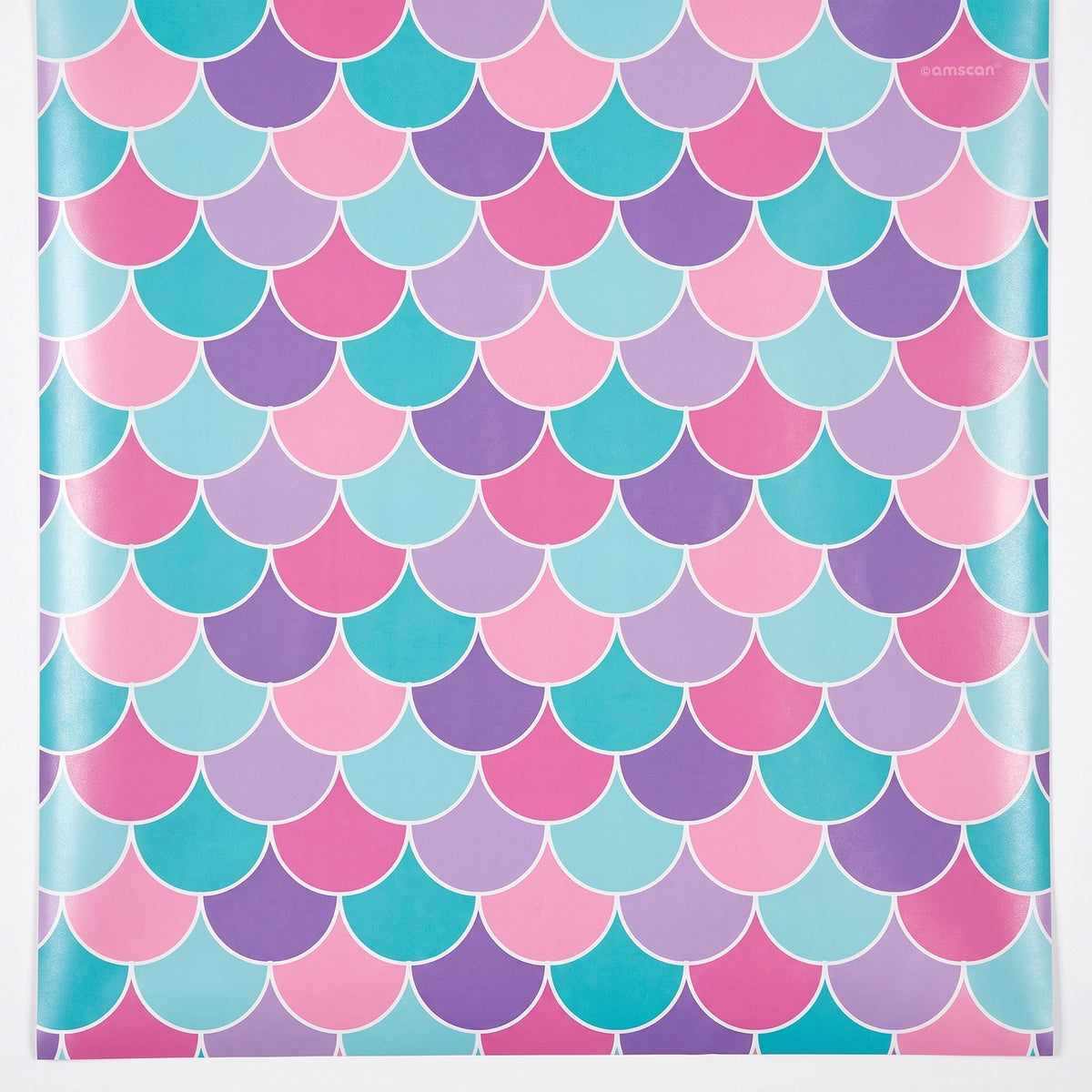 Shimmering Mermaid Scales Gift Wrap - 5 ft
