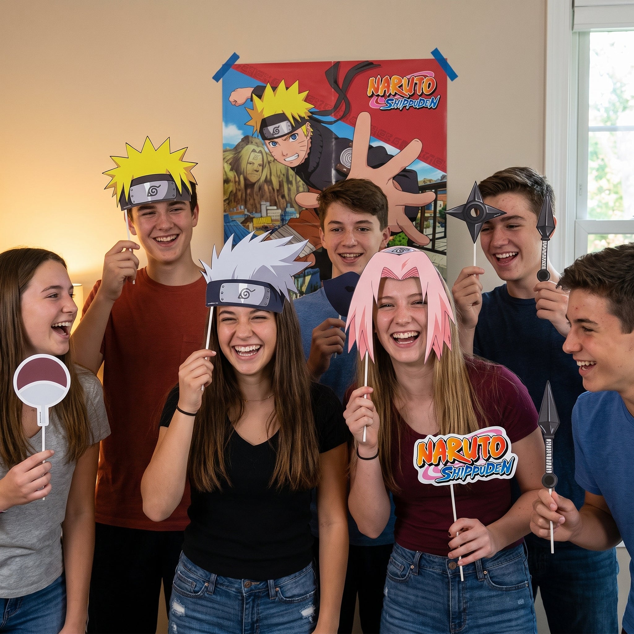 Naruto Shippuden Scene Setter & Photo Booth Props Kit