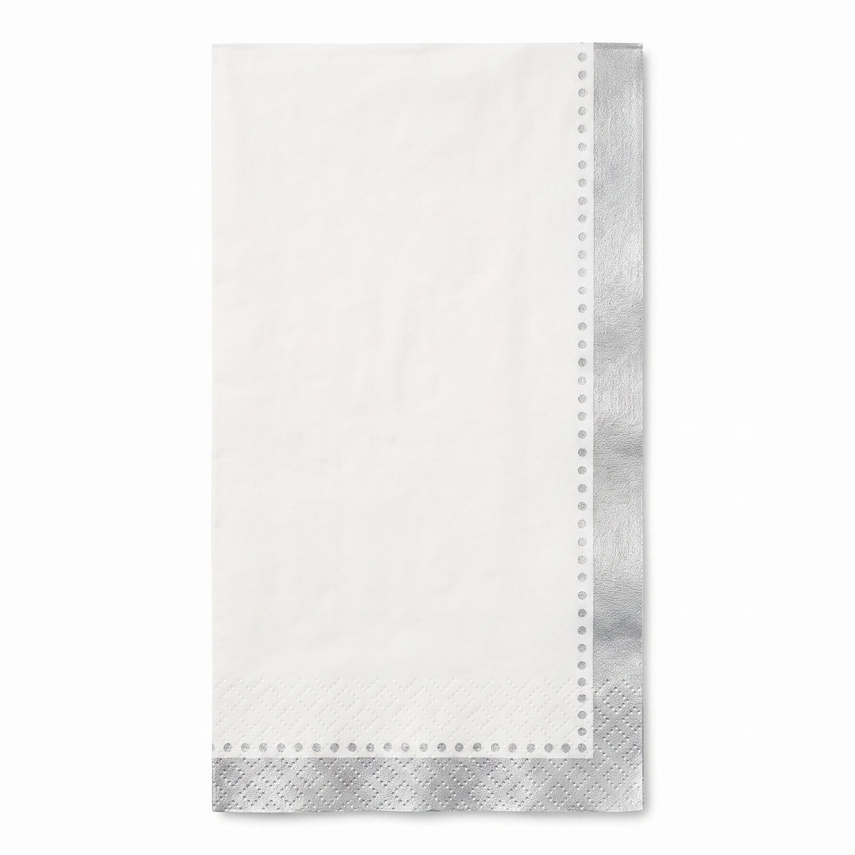 Premium Silver Guest Towel Napkins - 20 Count