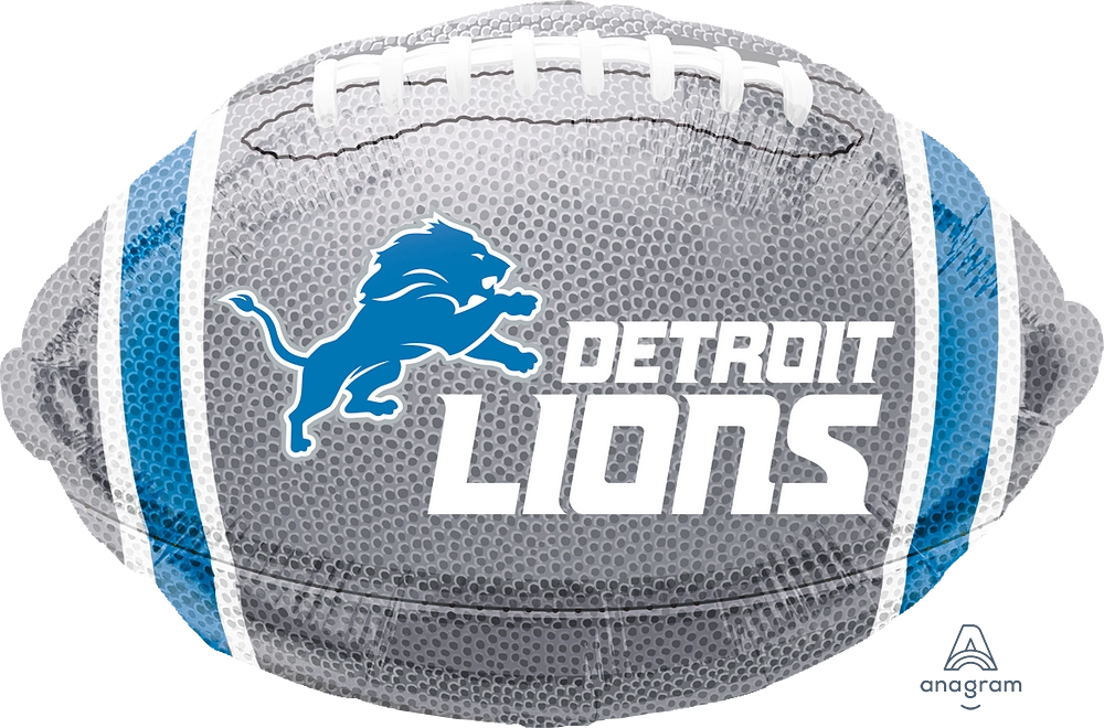 Detroit Lions 18-Inch Metallic Foil Super Shape Balloon