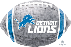 Detroit Lions 18-Inch Metallic Foil Super Shape Balloon