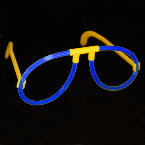 Dark Blue Glow Glasses