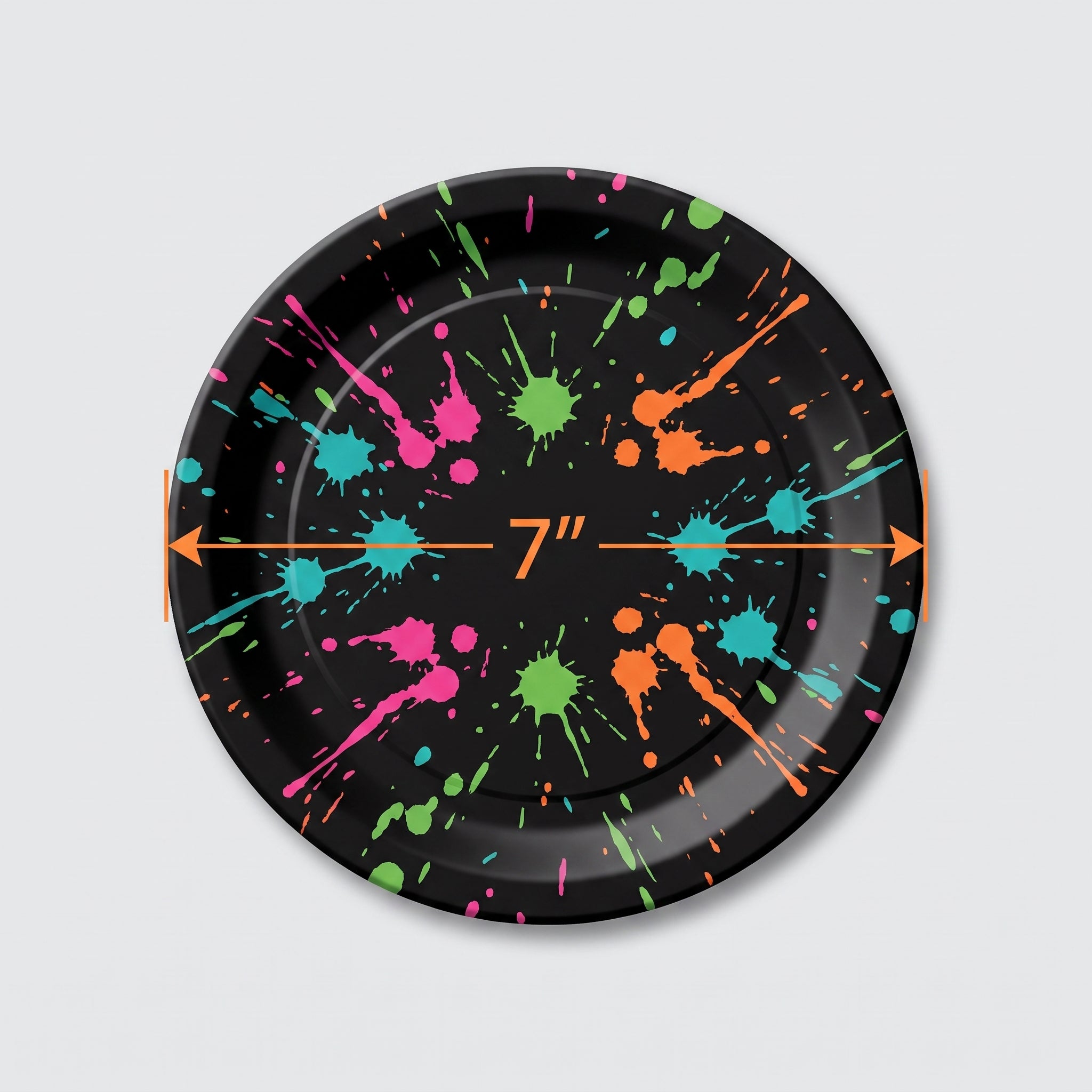 Iridescent Glow 7-Inch Party Plates