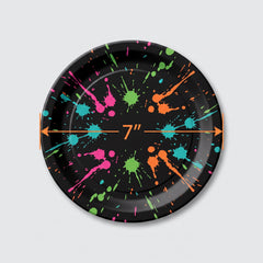Iridescent Glow 7-Inch Party Plates