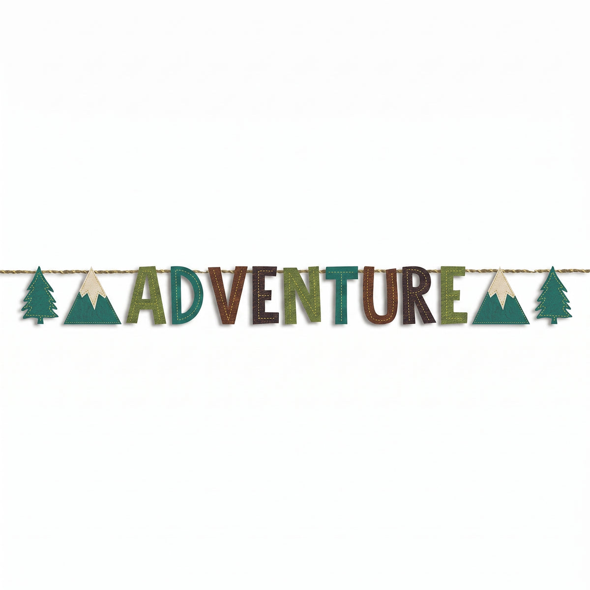 Adventure Wilderness Felt Letter Banner for Baby's First Birthday