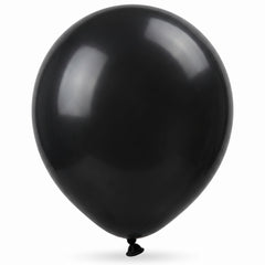 Pearl Black Latex Balloons - 12 In. | 15 Count