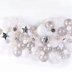 Silver Star Accent Balloon Decor Kit