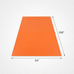 Orange Plastic Rectangular Table Cover - 54" x 108"