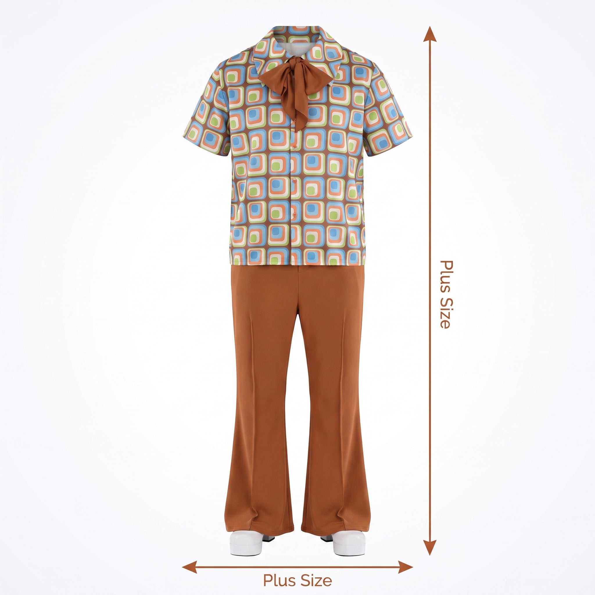 1960s Men's Plus Size Disco Costume Set