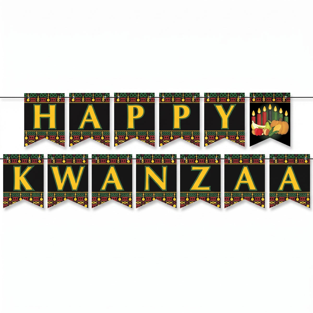 Festive 6x7FT Happy Kwanzaa Celebration Banner