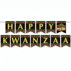 Festive 6x7FT Happy Kwanzaa Celebration Banner