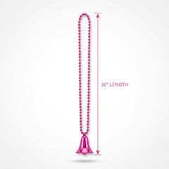 Bright Pink Clacker Necklace - Noisemaker