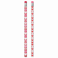 Valentine's Day Heart Pencils - 24 Pack