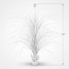 White Metallic Spray Centerpiece - 28 In.
