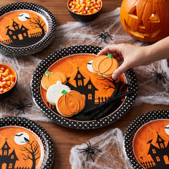 Frightfully Fun Halloween Paper Plates - 8.75"