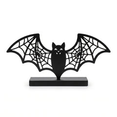 Bewitching Bat Metal Tabletop Sign