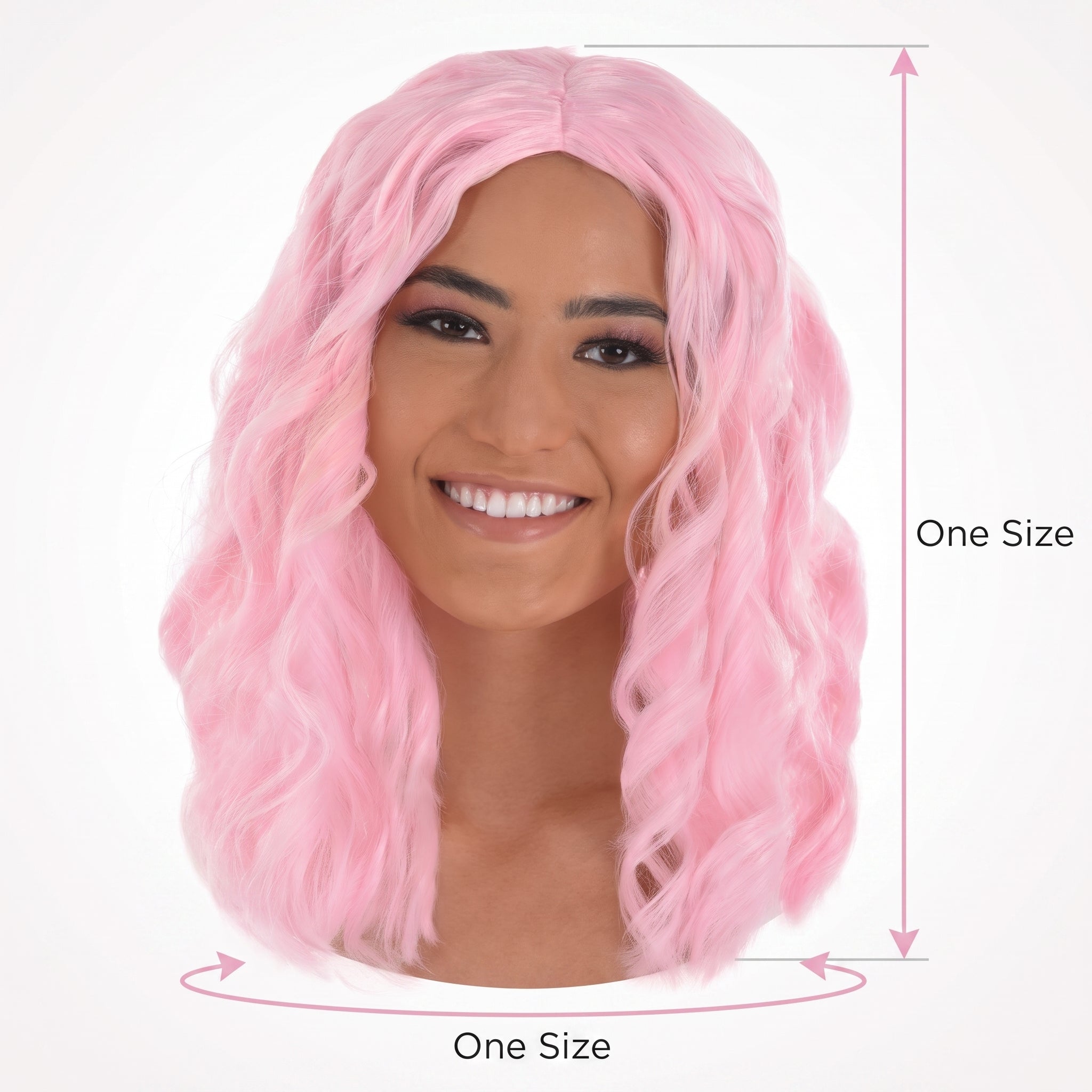 Chic Body Wave Light Pink Wig