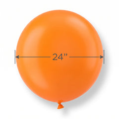 Vibrant Orange 24" Latex Balloons - Pack of 25