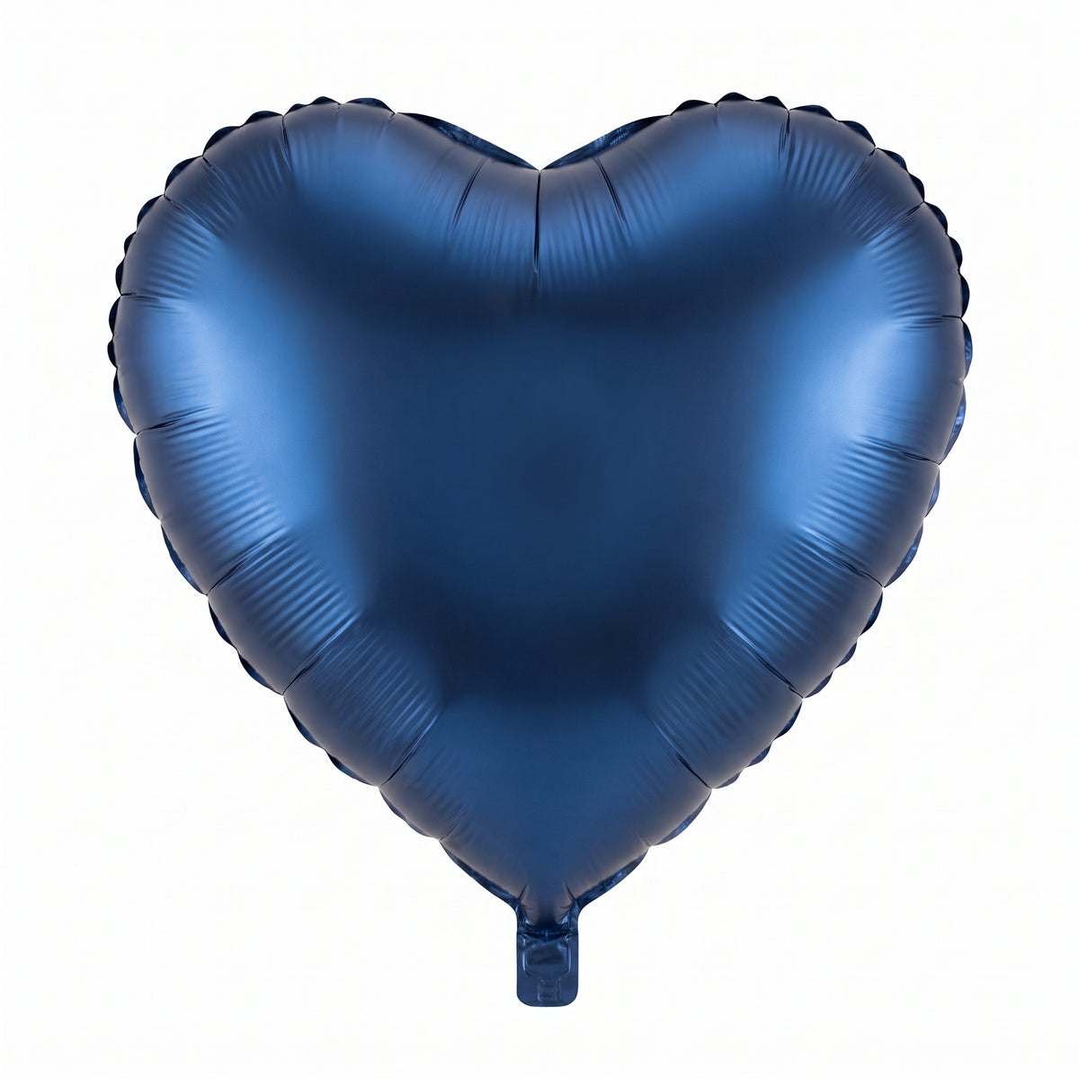 Satin Navy Heart Foil Balloon - 18 Inch