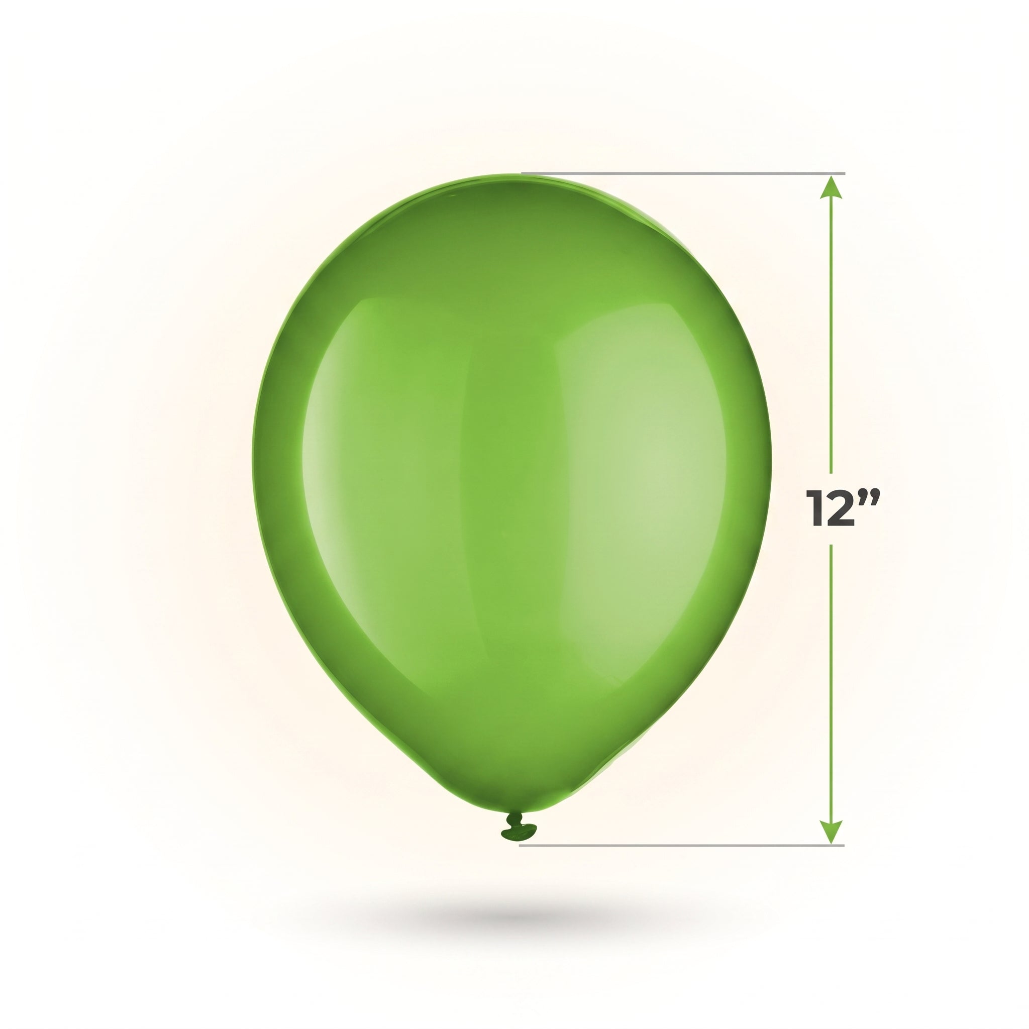 Vibrant Kiwi Green 12" Latex Balloons - Pack of 15