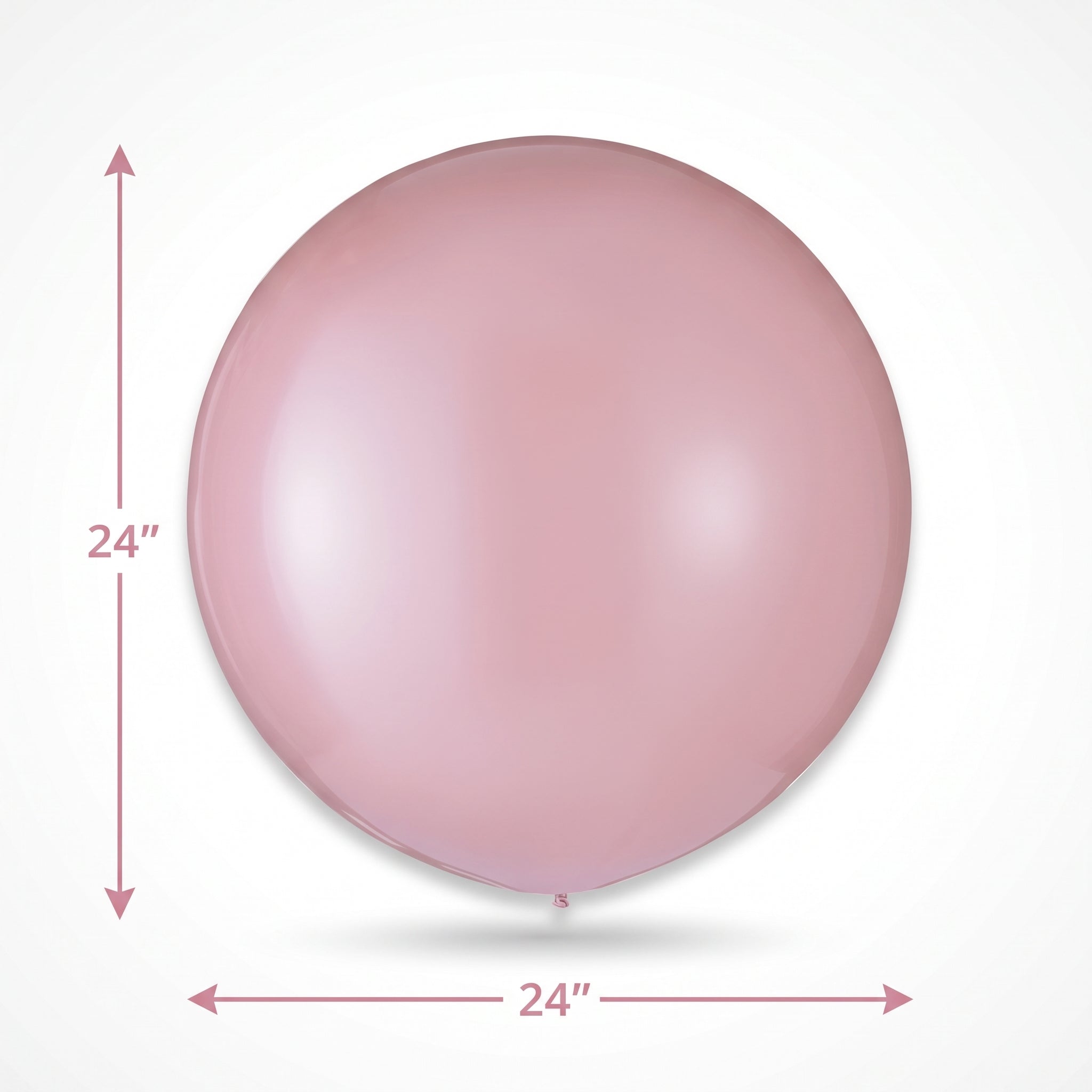 Elegant Blush Pink Latex Balloons - 24" (4 Pack)