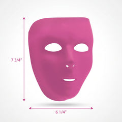 Bright Pink Full Face Mask - Team Spirit Costume Accessory