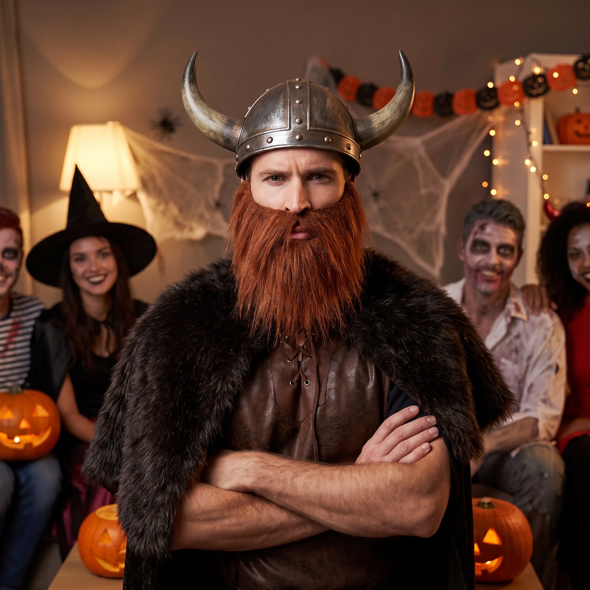 Fearsome Viking Red Beard Halloween Costume Accessory
