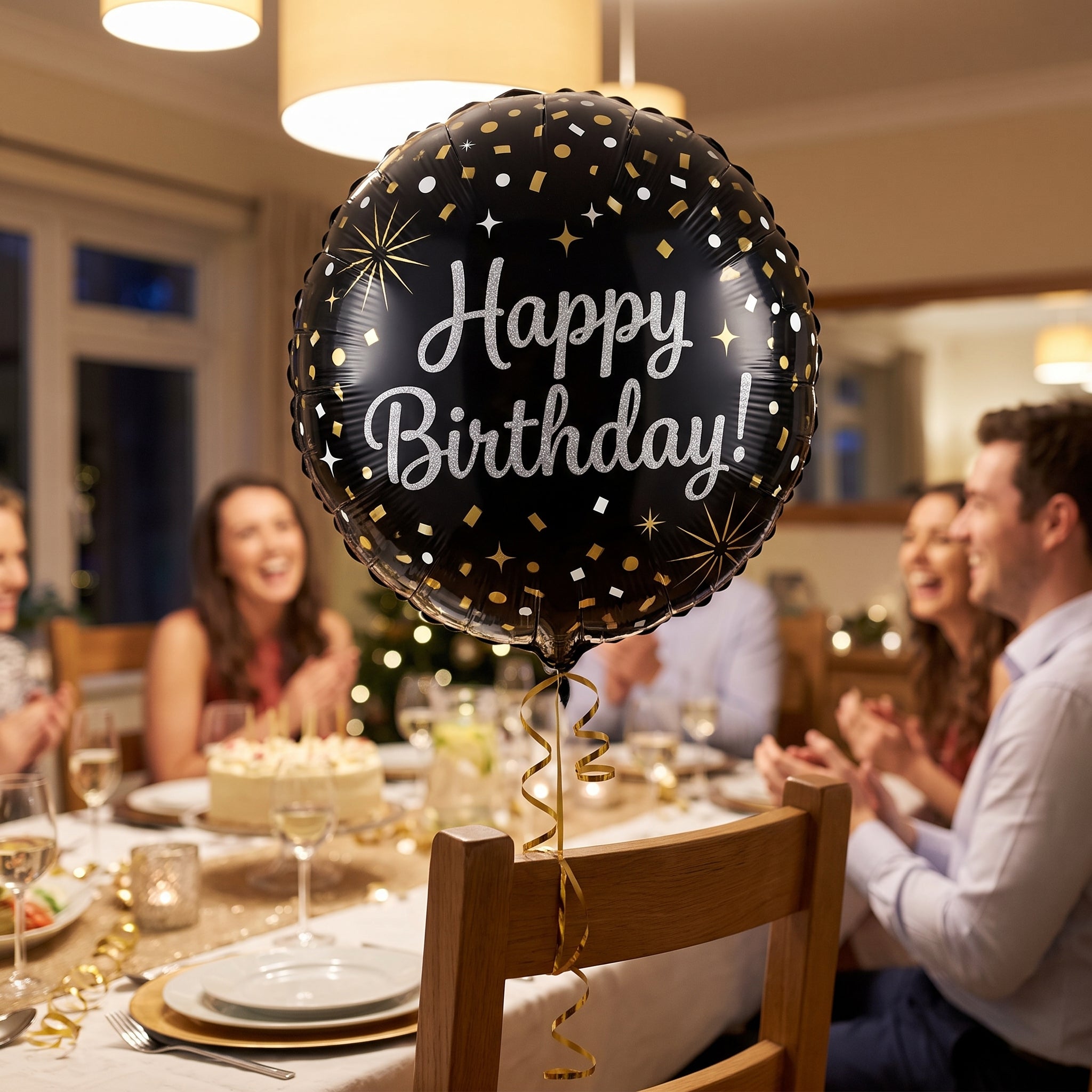 Sparkling Celebration Happy Birthday Foil Balloon - 18-inch