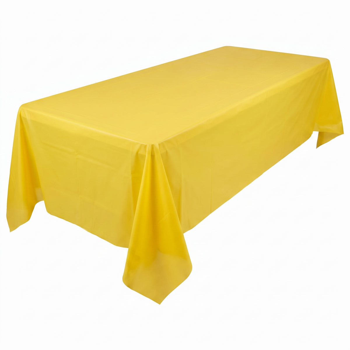 Yellow Plastic Rectangular Table Cover - 54" x 108"