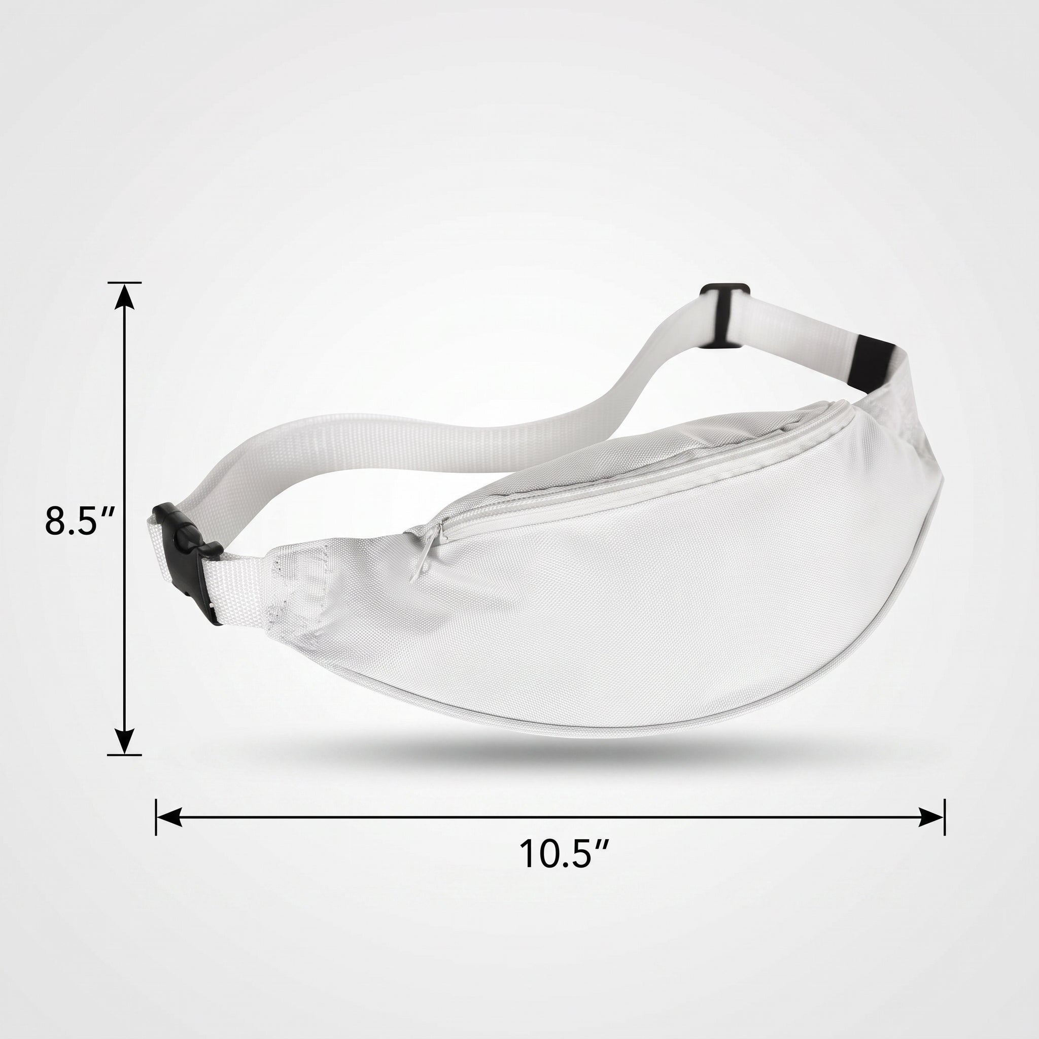 White Fanny Pack - Adjustable Costume Accessory