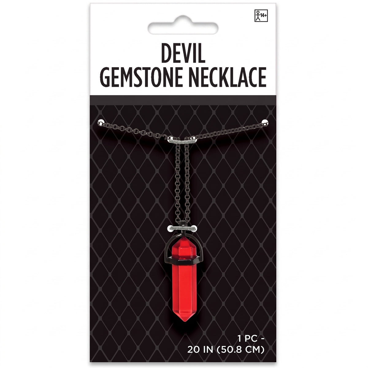 Devil Gemstone Necklace - Halloween Costume Accessory