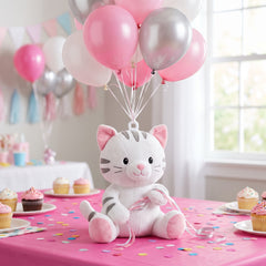 Adorable Kitty Plush Balloon Weight Accessory