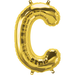 16" Gold Alphabet-C Balloon