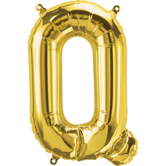 16" Gold Alphabet- Q Balloon