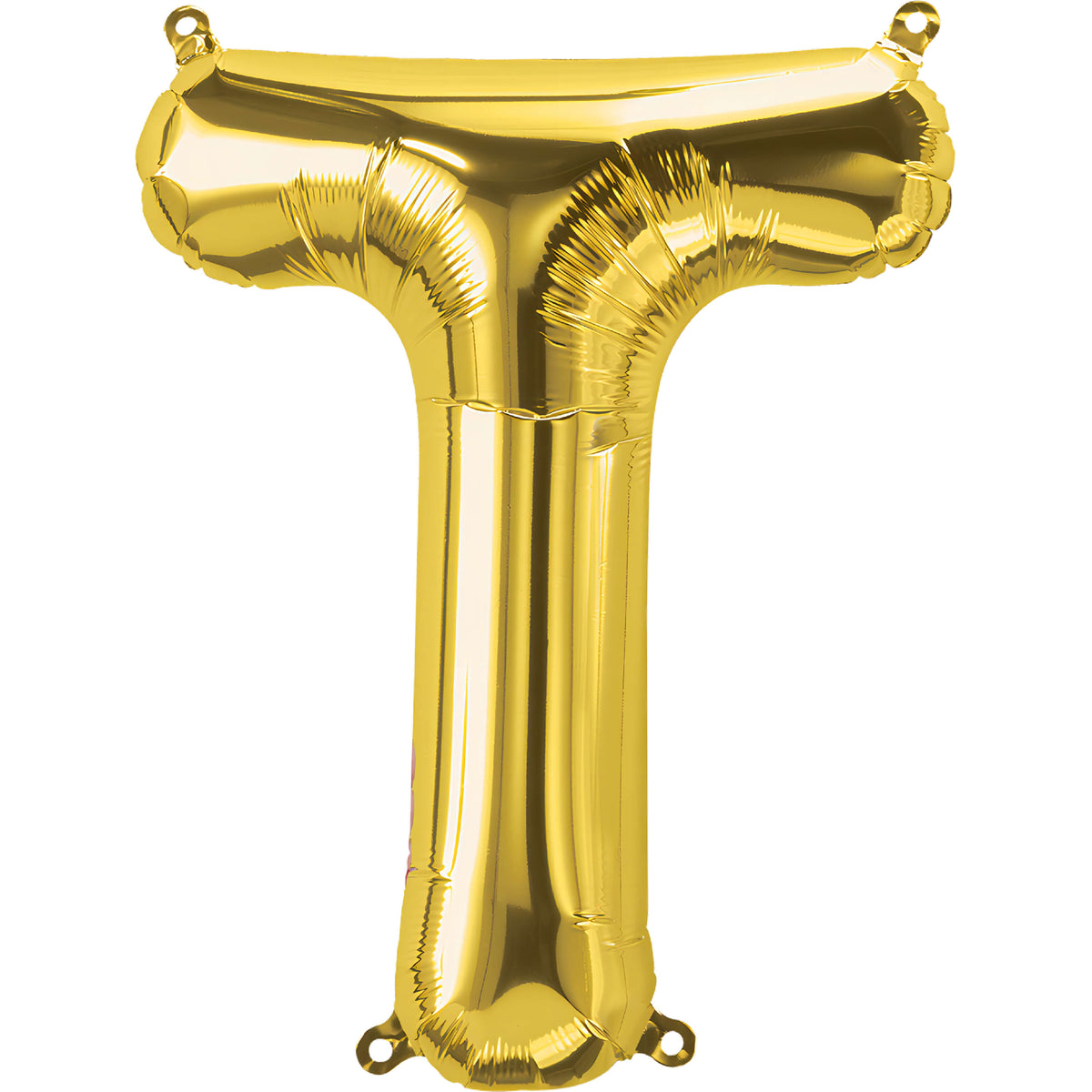 16" Gold Alphabet-T Balloon