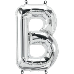 16" Silver Alphabet-B Balloon