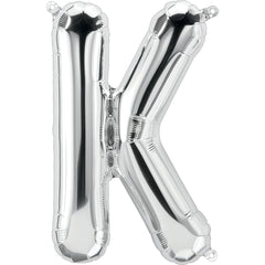 16" Silver Letter-K Balloon