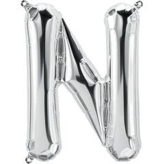 16" Silver Alphabet-N Balloon